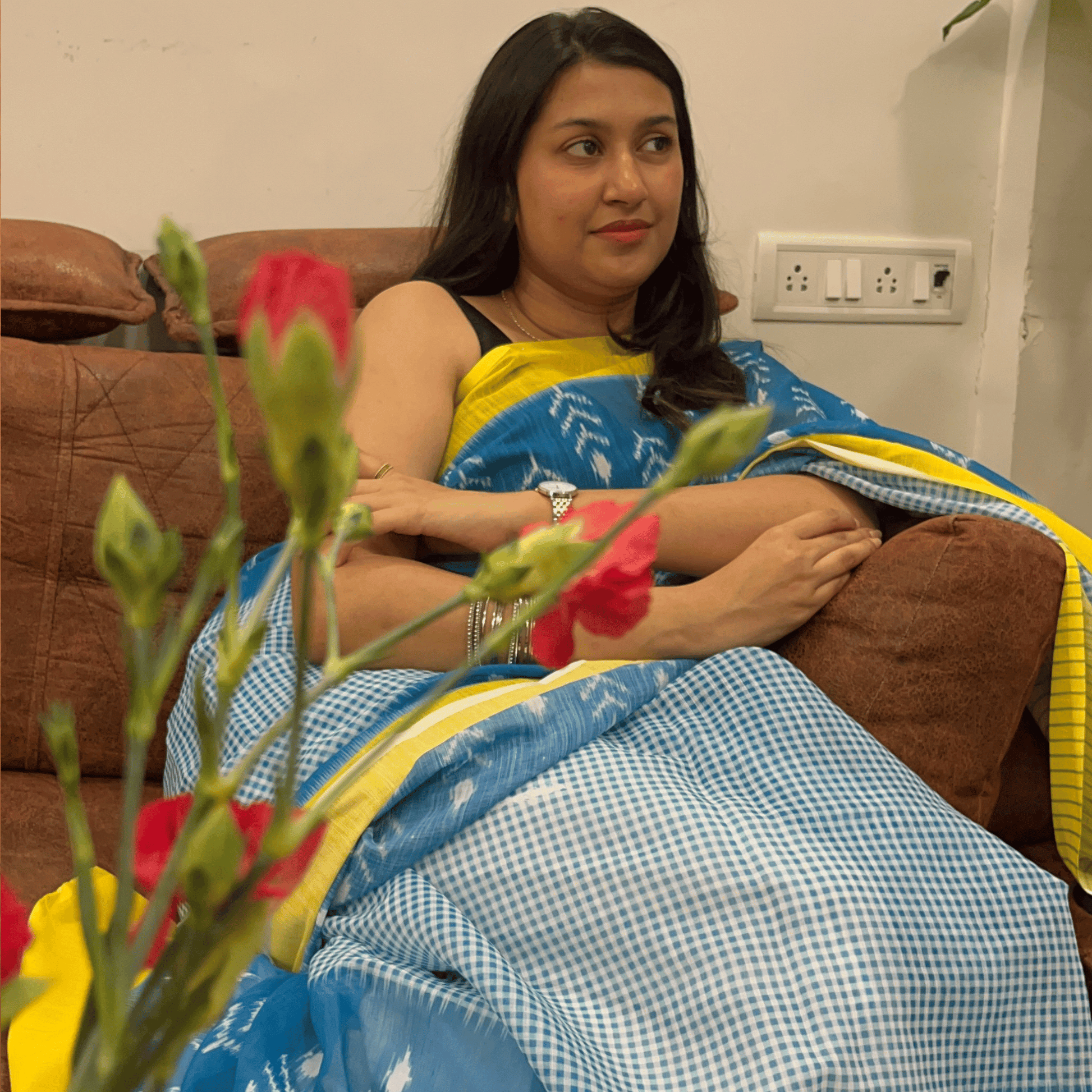 Spanish Blue Saree 💙