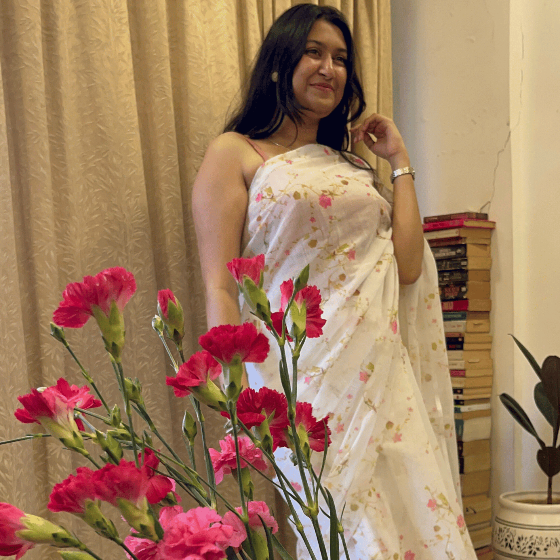 Morning Bloom Saree 🌸